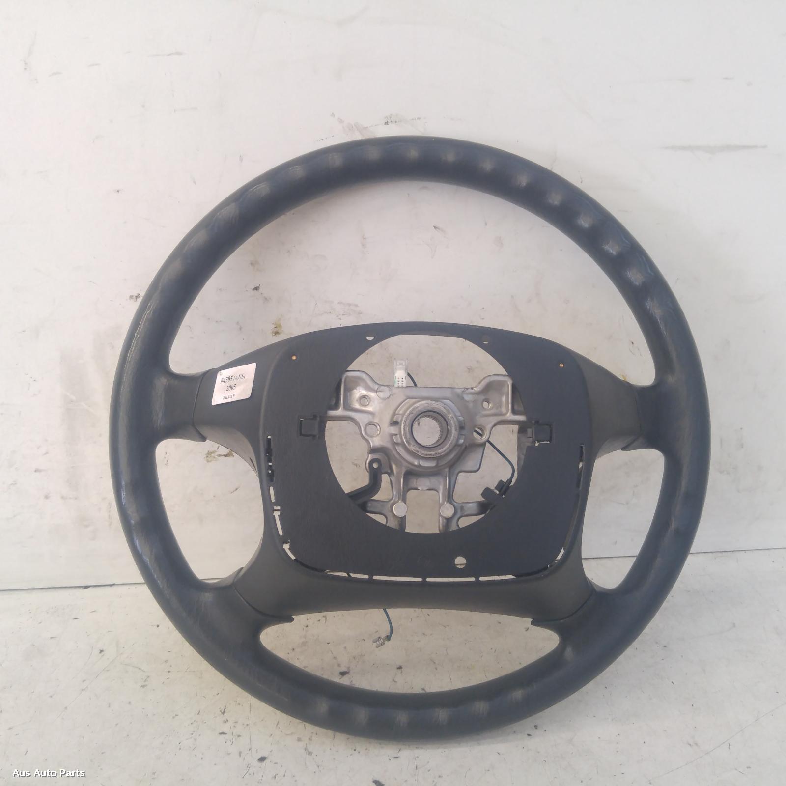 #91605, Used steering wheel for 2005 hilux| vinyl, black, non cruise ...